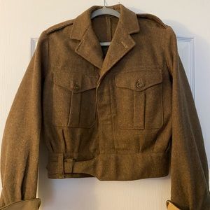WWII Army field jacket.  Purchased from Army/Navy surplus.